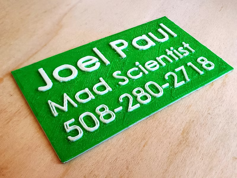 3D printed part